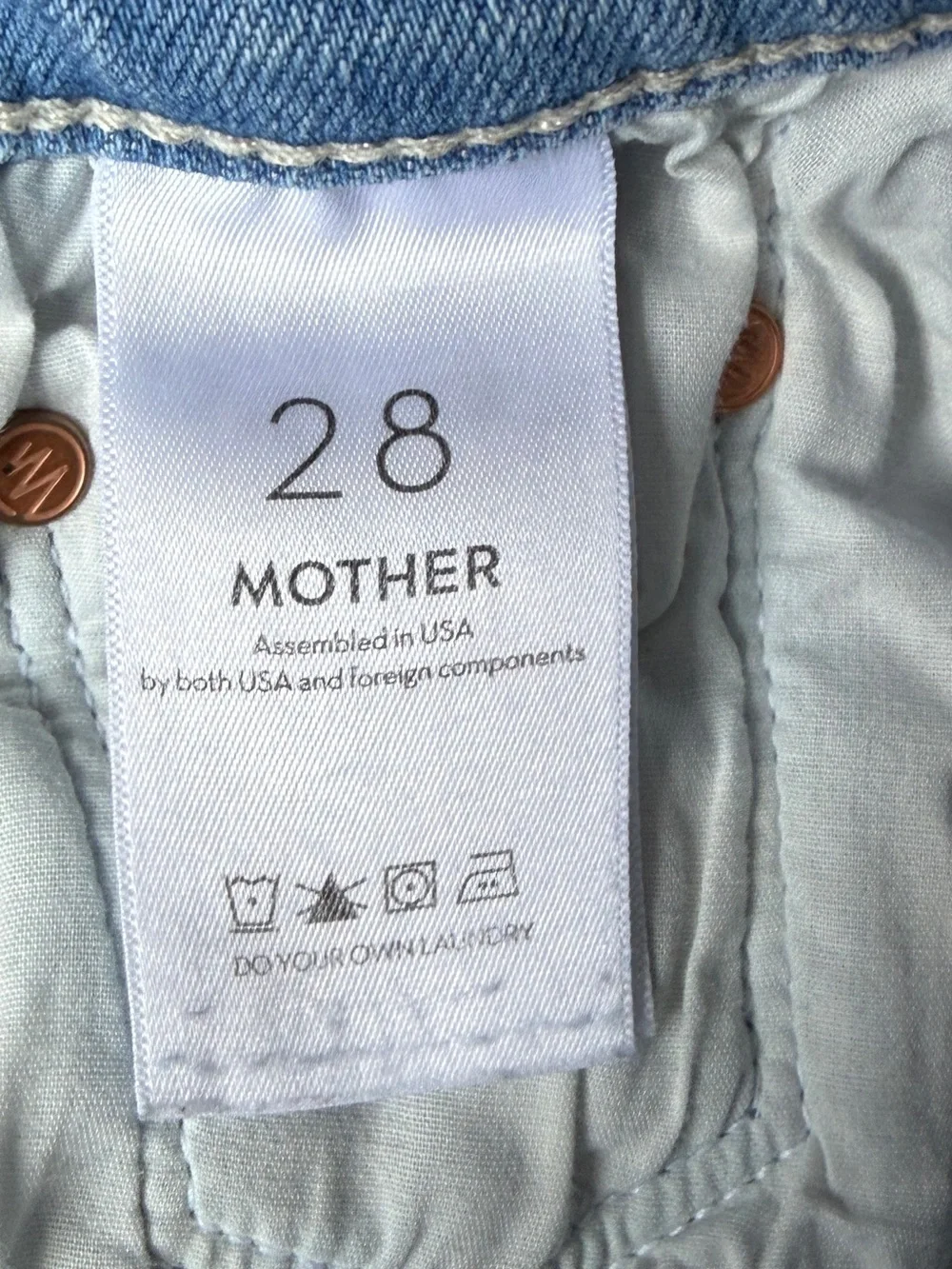 Mother The Insider Crop Step Fray Limited Edition Women's Jeans Size 28